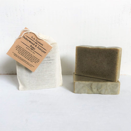 Cedarwood & Juniper Soap - S A Plunkett Naturals