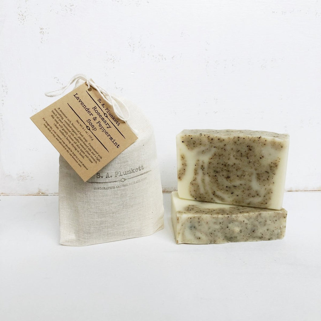 Rosemary, Lavender & Peppermint Soap - S A Plunkett Naturals